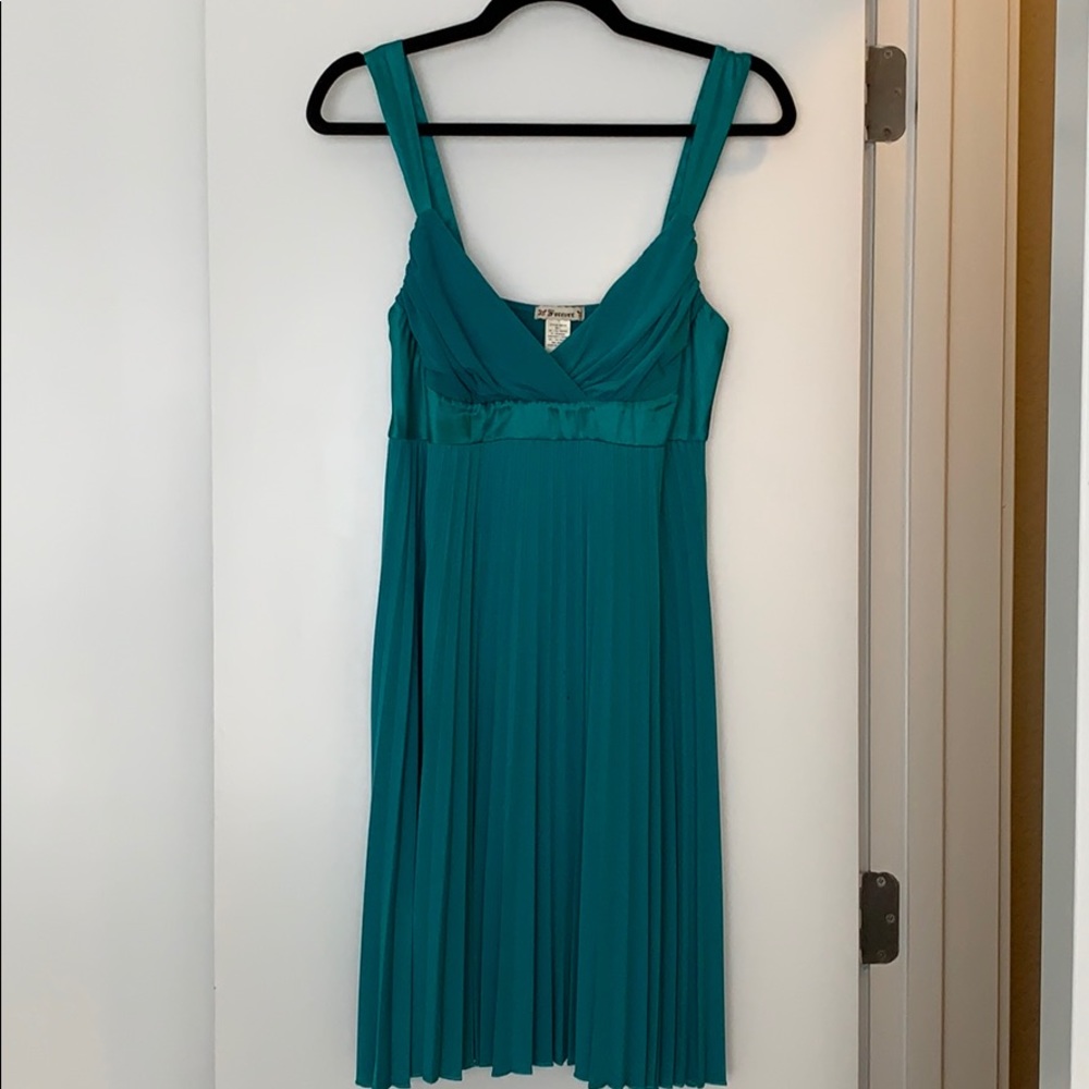 Turquoise mini dress